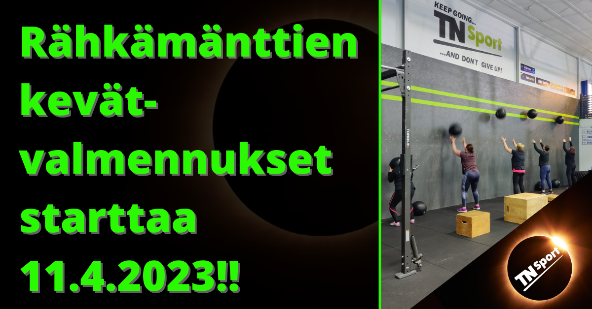 Ilmoittautuminen kevään rähkis valmennuksiin!